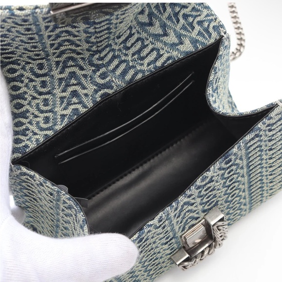 🎉SOLD🎉Marc Jacobs Monogram 2-way shoulder bag THE MINI TOP HANDLE Denim Bag - Picture 5 of 7